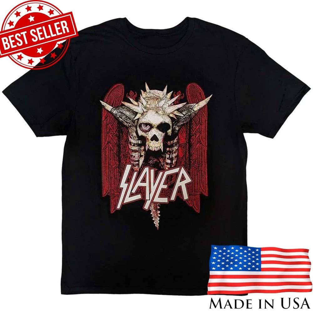 Slayer Tribute Tee South of Heaven Graphic Heavy Metal Rock Band T Shirt Unisex T-Shirt L