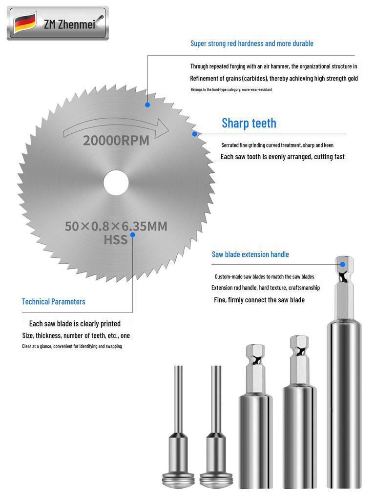 High-Speed Steel Mini Circular Saw Blade for Electric Drill and Grinder