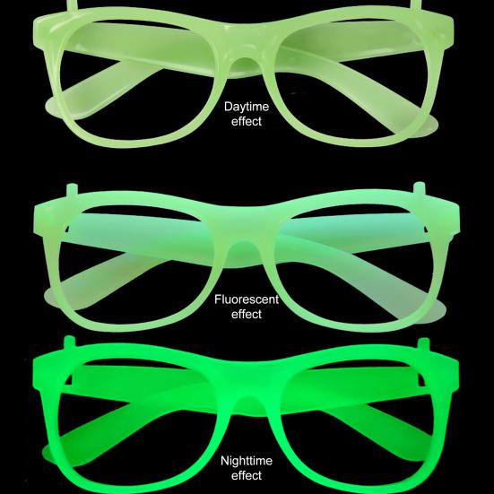 Neon Glow Glasses UV Black Light Absorption Luminous Party Glasses 5 Colors Glow In The Dark Birthday Wedding Decorations Party Supplies