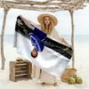 Football Player Rooftop Stadium. Beach Towel High Absorbency & Quick-Dry Comfortable Lightweight