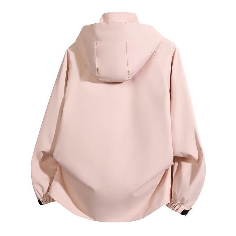 Frühlings Trendiger Berg Windbreaker Jacke Damen Leicht Gelb Zitronenfarben Outdoor Wanderjacke Unisex