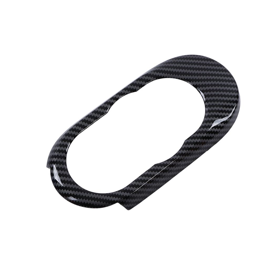 Acabamento de Capa de Botão de Controle Multimídia Estilo Fibra de Carbono Substituição para Hatchback F55 F56 F57