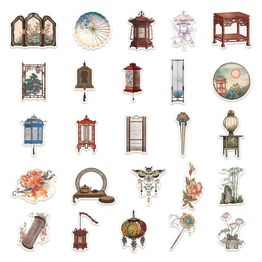 50diy Waterproof Stickers For Adding A Touch Of Vintage Charm To Your Gadgets