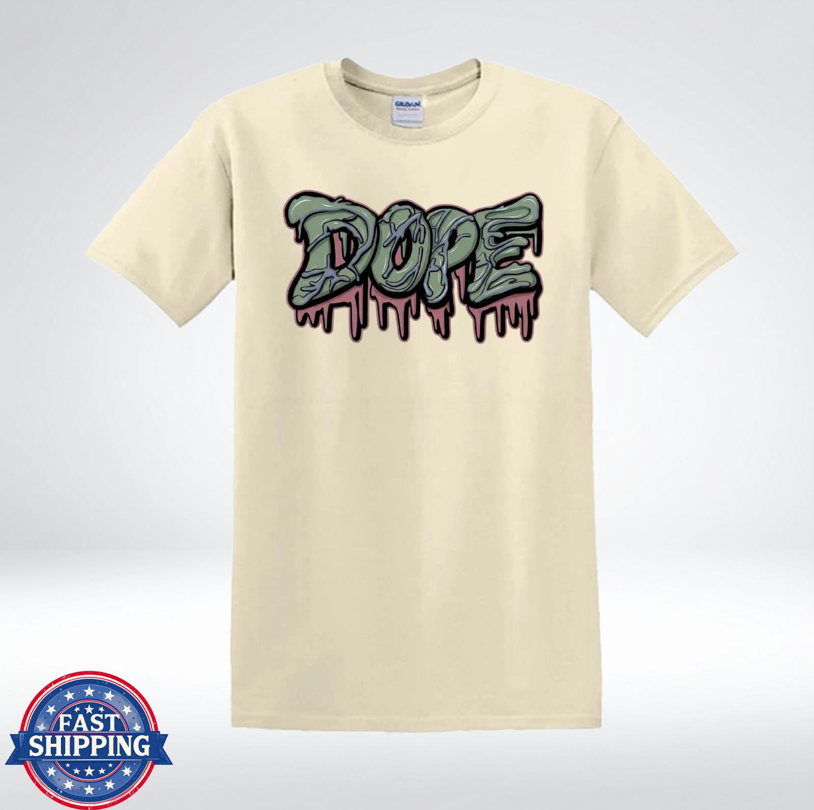 Dope Drip Lettering Shirt Hip Hop Streetwear Graphic Tee T-Shirt XL
