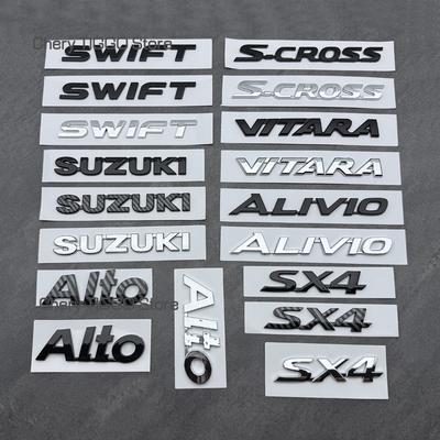 ABS 3D Bagaj Amblemi Etiketi SWIFT ALTO S CROSS VITARA ALIVIO SX4 Amblem Harfler Araba Bagaj Amblemi Aksesuarları