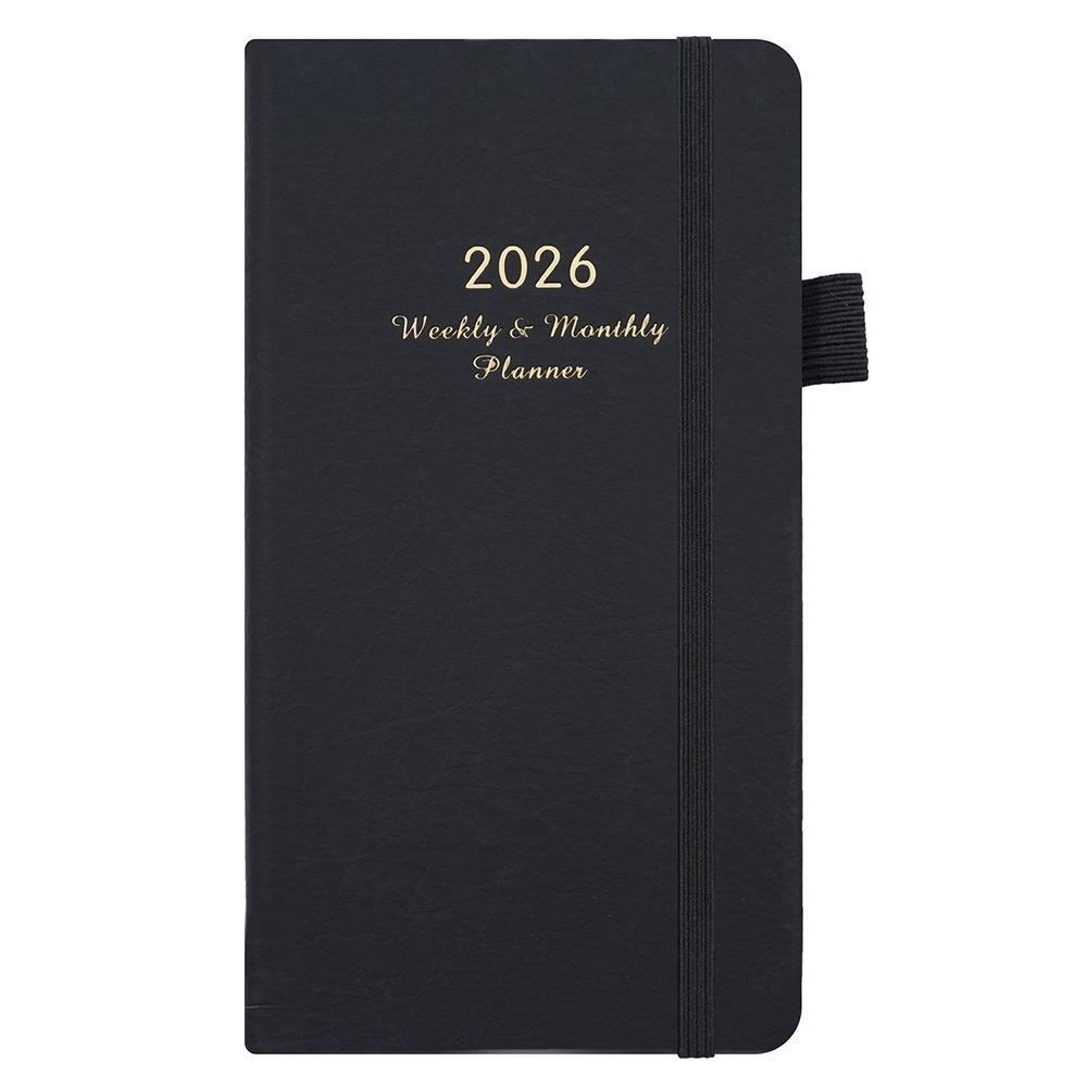 

Work Efficiency Diary Schedules Organizer Life Check-in WeeklyMonthly Planner School чорний