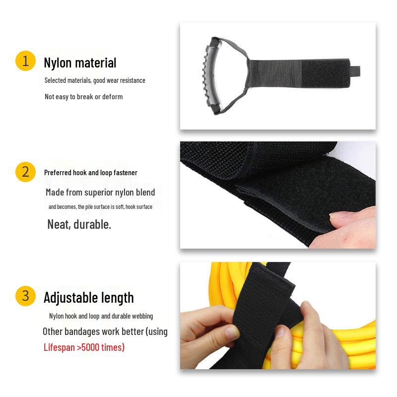 Portable Heavy-Duty Velcro Handle Storage Straps