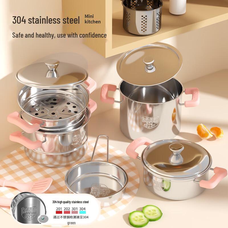 Kids' Real Cooking Mini Kitchen Play Set
