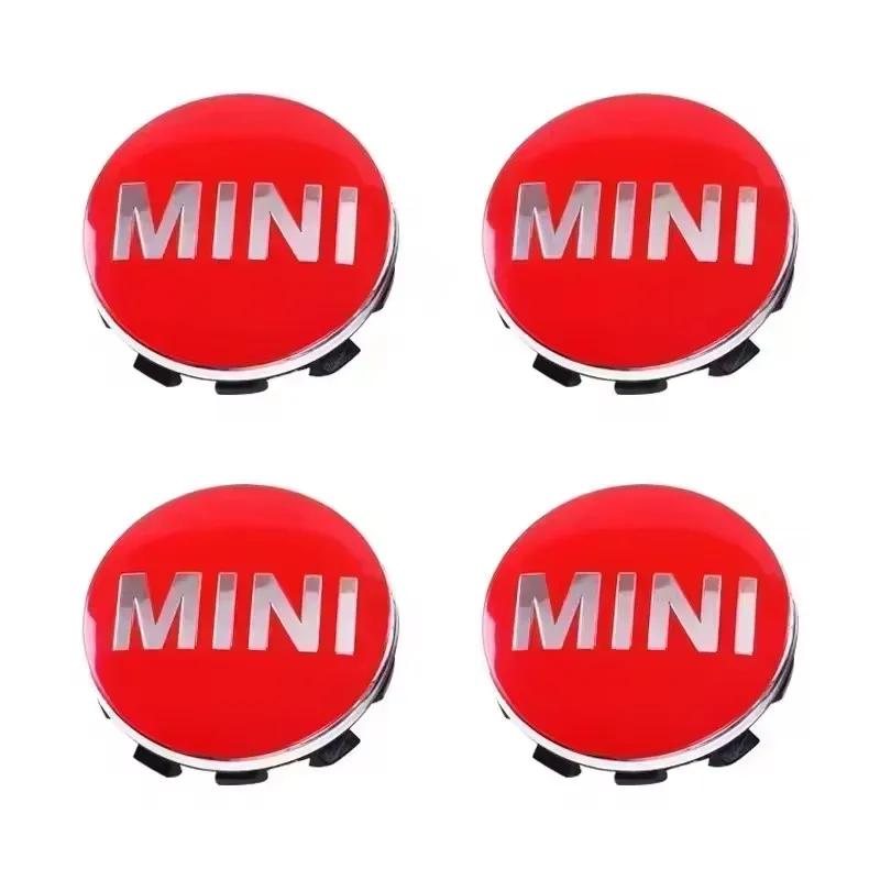 4pcs 54mm 56mm For Mini Cooper One S JCW R53 R55 R56 R57 R60 F55 F56 Car Wheel Center Hub Cap Badge Emblem Sticker