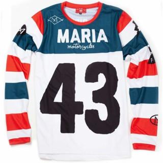 DEUS American Retro Quick-drying Breathable Moisture Removal Jersey Sports Outdoor Long-sleeved T-shirt Racing Ruffian Handsome Locomotive Suit