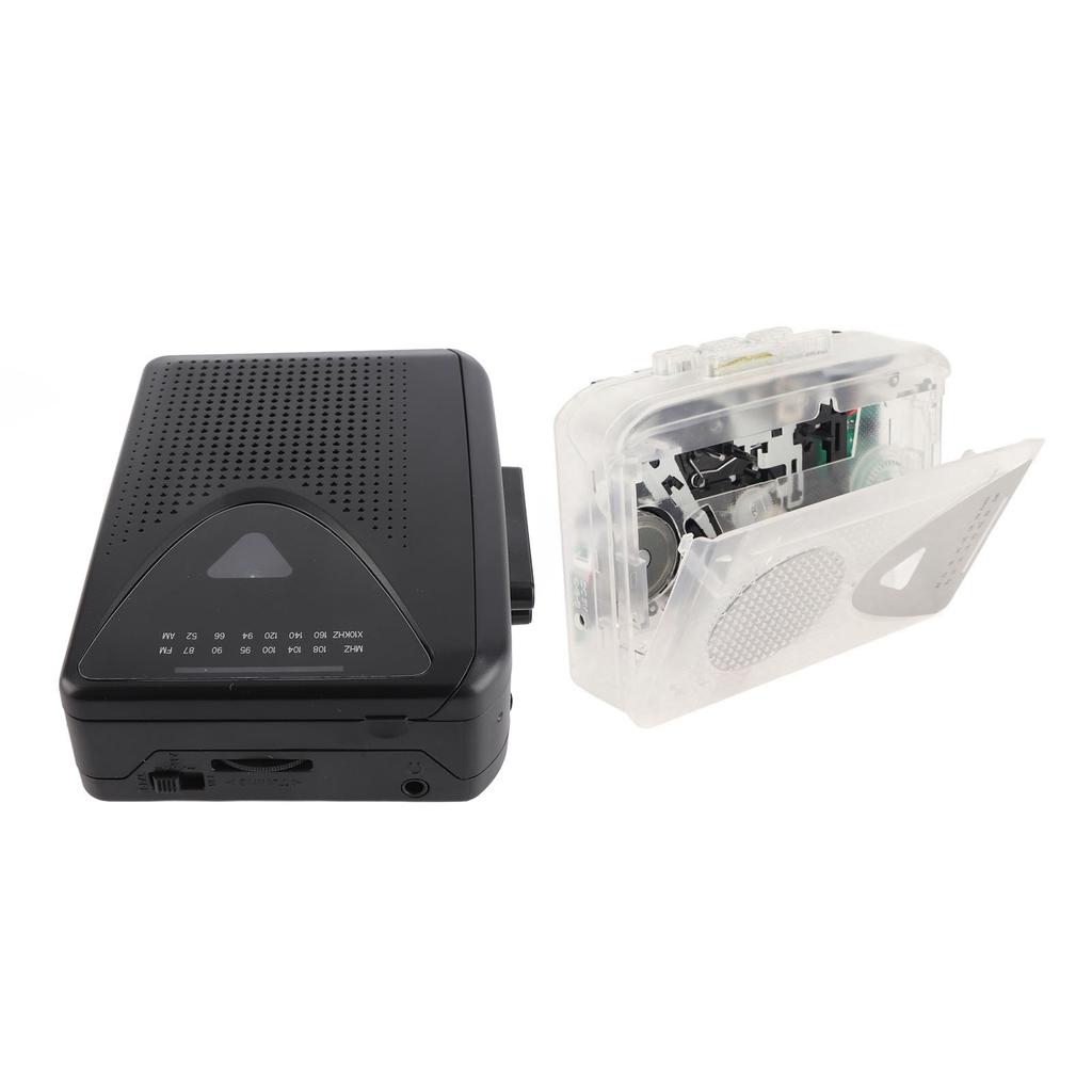 USB Cassette Player Portable Cassette Player FM AM Radio Stereo Cassette Tape Player with 3.5mm Jack and Speaker for Daily