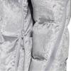 Adidas Originals Logo Embroidered Shiny Down Jacket Women Outerwear Silver H37077