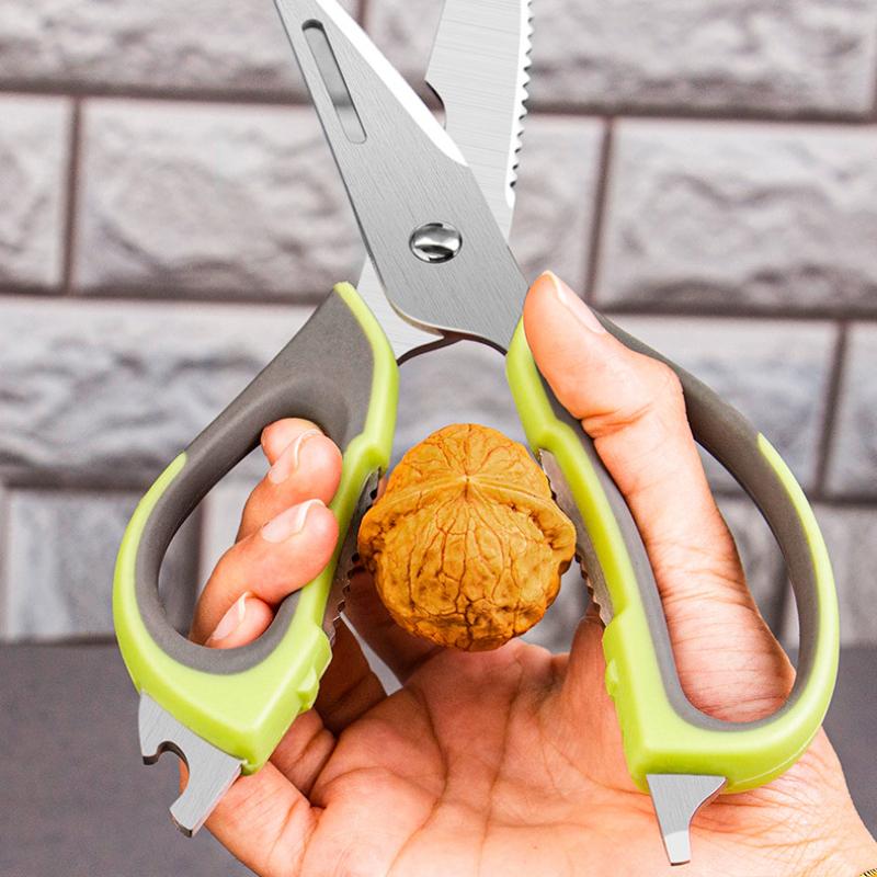 Foarfece ascuțite de bucătărie Foarfece multifuncționale din oțel inoxidabil pentru oase de pui Foarfece puternice și convenabile de uz casnic