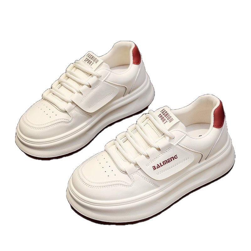 Little White Shoes Women Show Their Feet Small Autumn New Breathable Casual Fashion Versatile Thick-soled Non-slip Sports Board Shoes