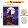 Digital Halloween oil painting moon pumpkin art coloring painting handmade diy home decoration painting