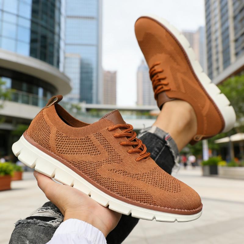 Popular Men's Mesh Sneakers Comfortable Airy Soft Sole Fashiable Lightweight Casual Shoes  Anti Slip Breathable Walking Shoes