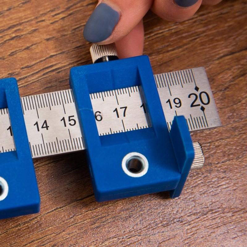 Woodworking Handle Hole Locator Handle Locator Auxiliary Tool Cabinet Door Hole Puncher Hole Opener Positioning Ruler