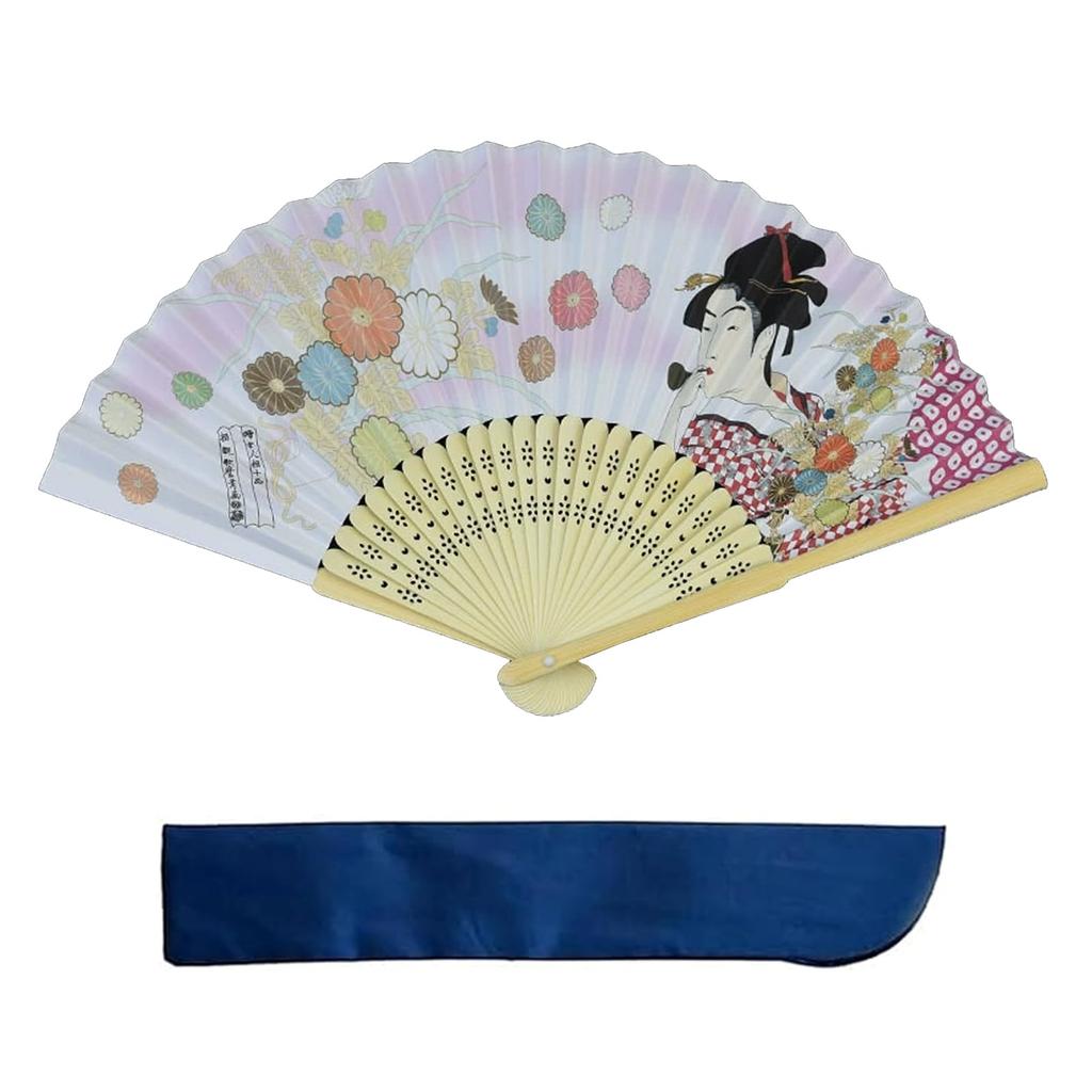 YINKE Silk Japanese Folding Fan for Men and Lightweight Bamboo Bamboo Craft Japanese Style Women Frame, Silk, Fan, , Gentleman's Accessory.