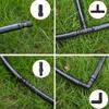 Dn16 Drip Barb Tee Connector Straight Through Elbow Garden Water Drip Irrigation Pipe Fittings Water Pipe Adapter Coupler 5pcs