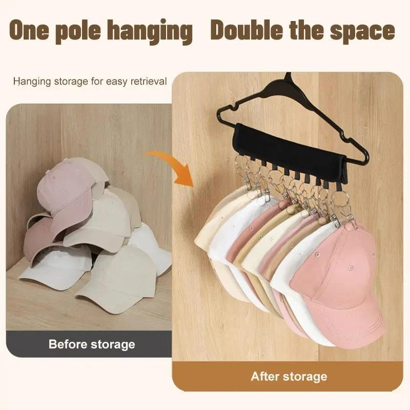 Simple and Multifunctional Storage Spring Stainless Steel Clip, Portable and Foldable Travel Coat, Hat, Sock Storage Rack