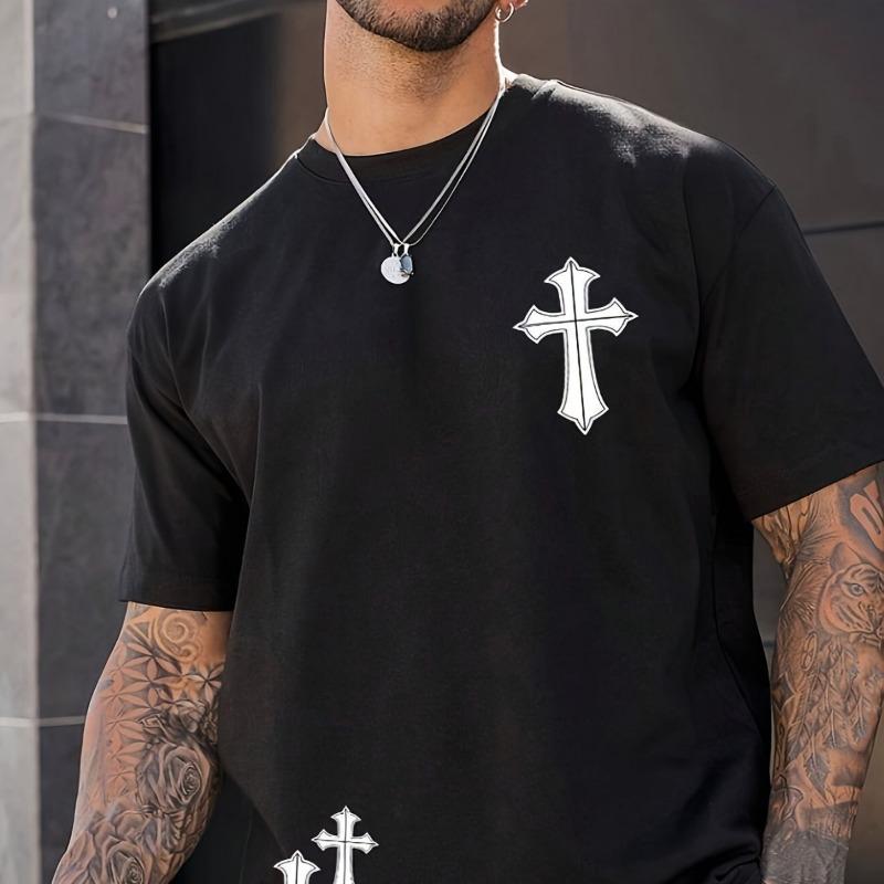 T-shirt a maniche corte casual estiva da uomo giovane alla moda sportiva stampata larga europea-americana