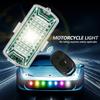 RGB Motorcycle LED Flash Strobe Light with Wireless Remote Control Anti-Collision Warning Lamp Waterproof for Car Bike