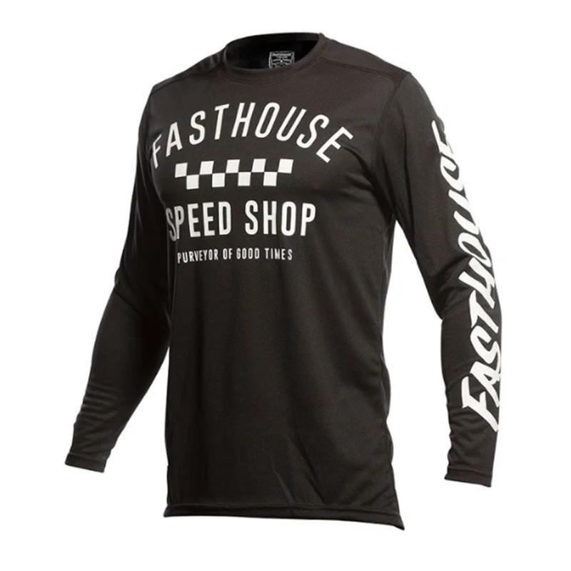 FASTHOUSE Motocross Reit-T-Shirt Herren Damen Schnelltrocknend Atmungsaktives Netz Radbekleidung Outdoor-Sportarten