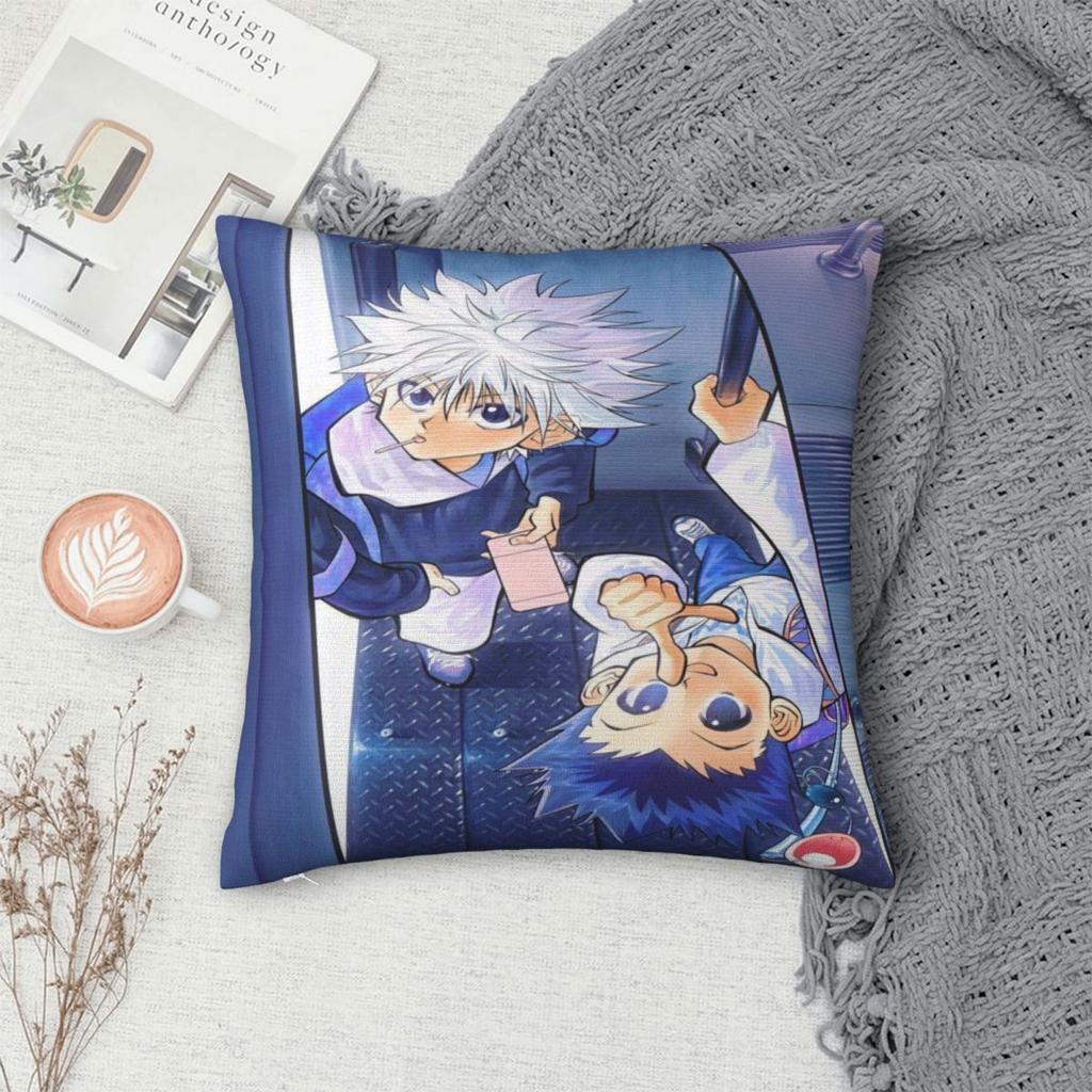 Soft And Sweet Bedroom Hxh Gon And Killua Hunterdecorations Pillowcases Stuff Pillow Covers Zipper Multiple Sizes