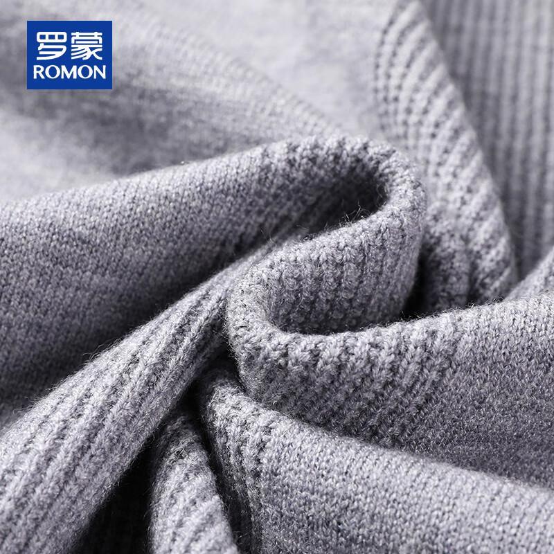 ROMON Men's V-Neck Knitted Cardigan