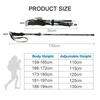 Outdoor Portable Auminum Alloy Telescopic Nordic Walking Pole 250G Ultralight Walking Trekking Pole Hiking Walking Stick