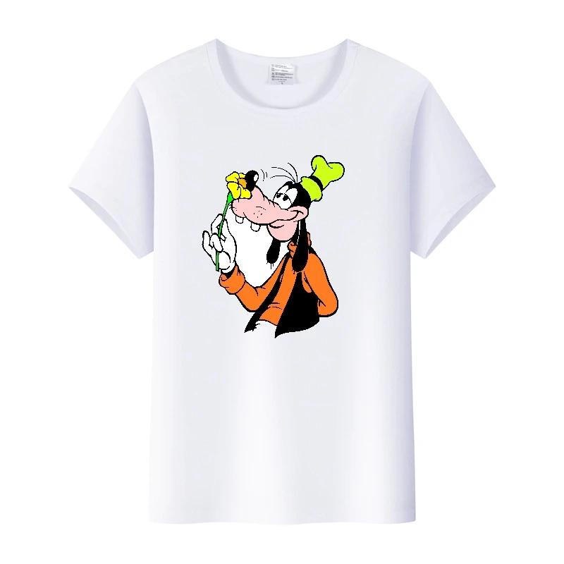 Fashion Cartoon Goofy Goof Clothes Oversized T-shirt Summer White Tees 90S Tops Harajuku Blouses Tshirt Unisex
