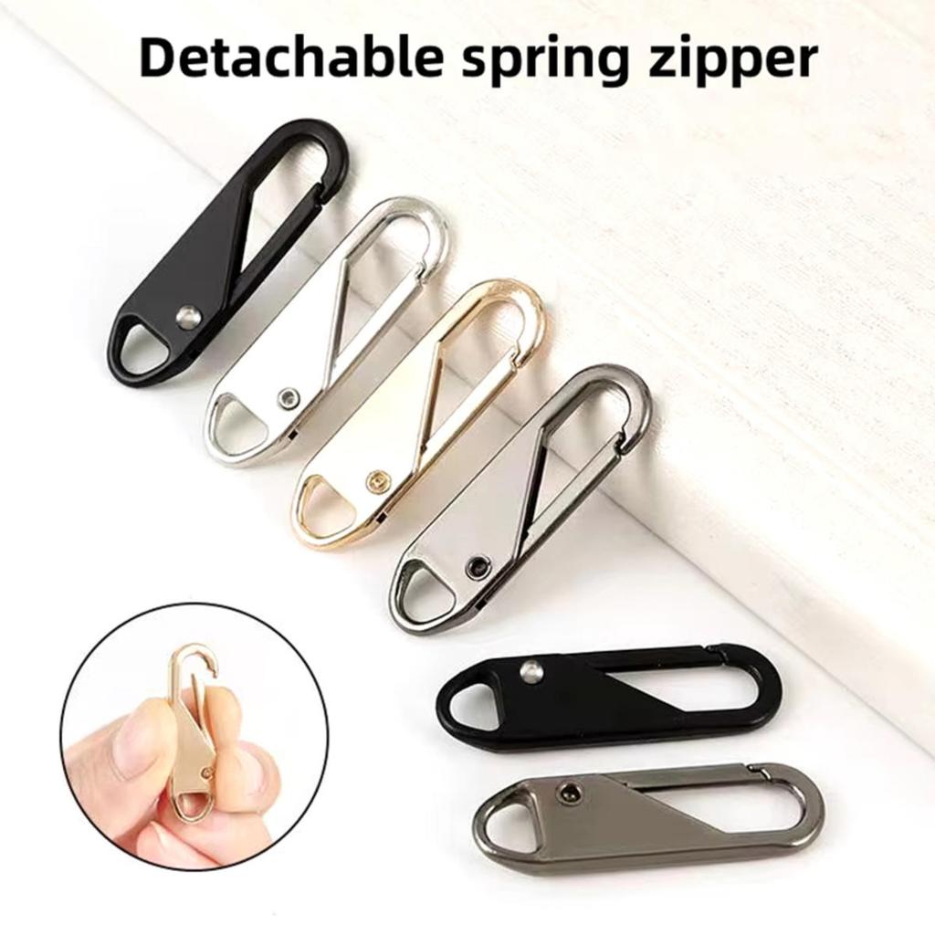 Zip Puller Replacements Zip Slider Repair Instant Zippers Head Pull Handle Zippers Extender for Cloth Travel Bag