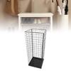 Umbrella Holder Metal Entryway Storage Rack Indoor Entrance Walking Stick Stand with Bottom Drip Tray Black