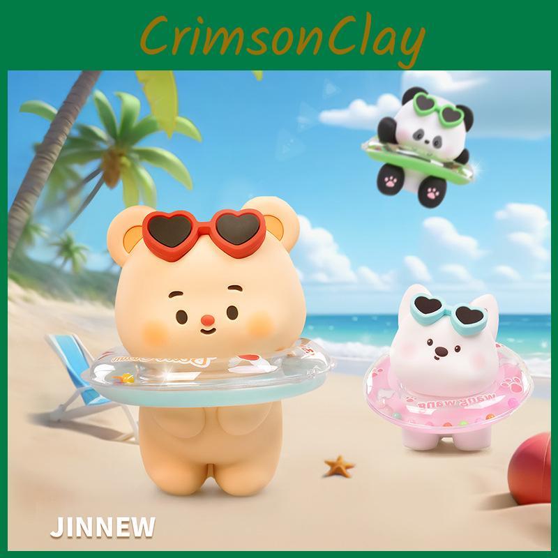 Joyful Animal Cartoon Keychain Gift Ideal For Pool Parties Featuring Panda Bear And Designs Puppy