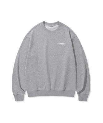 ALEXNAIDEN Small Logo Sweatshirt (Melange Grey)