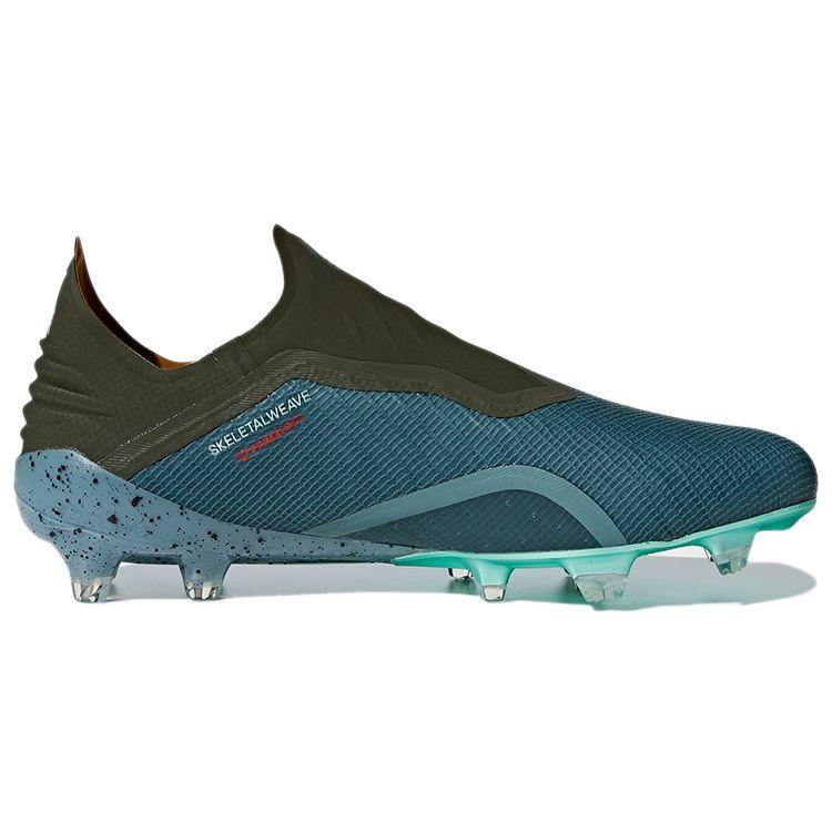 Adidas X 18+ Sports Comfort FG (Rubber Long Stud) Non-Slip Wear-Resistant Football Shoes Men Football Shoes Army-Green DB2216