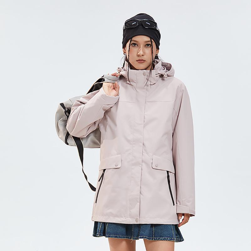 

Куртка женская средней длины куртка три в одном мужская новая куртка с тефлоновым покрытием три в одном одежда для альпинизма на открытом воздухе 4XL