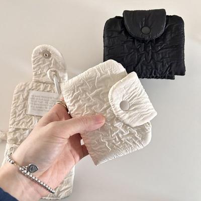1 ks peňaženka na karty Simplicity pre ženy pre dievčatá móda elegantná béžová čierna farba študentská peňaženka mini prenosná roztomilá taška na mince