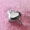 Heart Geometric Exquisite Ring In White Gold Plating Perfect For Gifts And Occasions Special