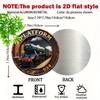 Vintage Platform Metal Sign 7.8x7.8 Inch Retro Tin Wall Art Aluminum Decor for Home