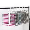 Multi-layer Trouser Rack Storage Holder Anti-Slip Foldable Versatile Stainless Steel Clothes Hanger Scarf Holder Clothes Rack