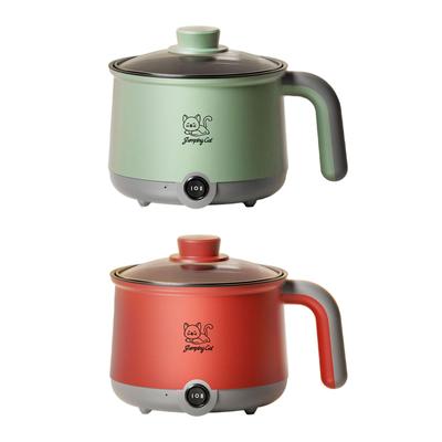 Electric Hot Pot Multi Function Frying Pan Noodles Pot Electric Pot Mini Hot Pot for Noodles Shabu Shabu Steak Oatmeal Dumpling