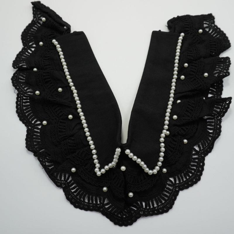Eleganter Abnehmbarer Spitzenkragen Design mit Spreizkragen Dekoratives Accessoire für Kleider und Blusen