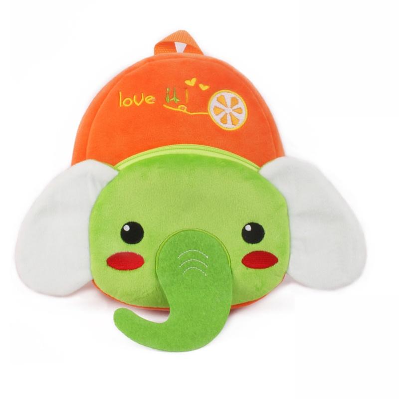 Cute Plush Toddler Kid Backpack With Cartoon Animal Pattern Comfortable For Boys And Girls!