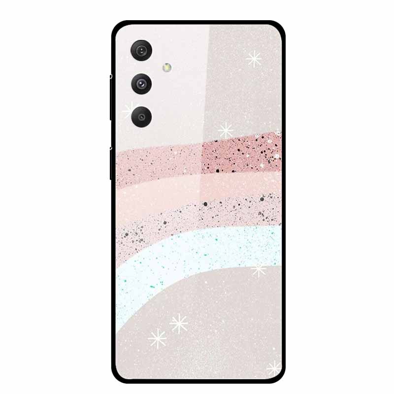 For Samsung Galaxy M54 M34 M14 Case Luxury Tempered Glass Back Cover Hard Case Samsung Galaxy M 54 Capa Fundas Coque Colorful