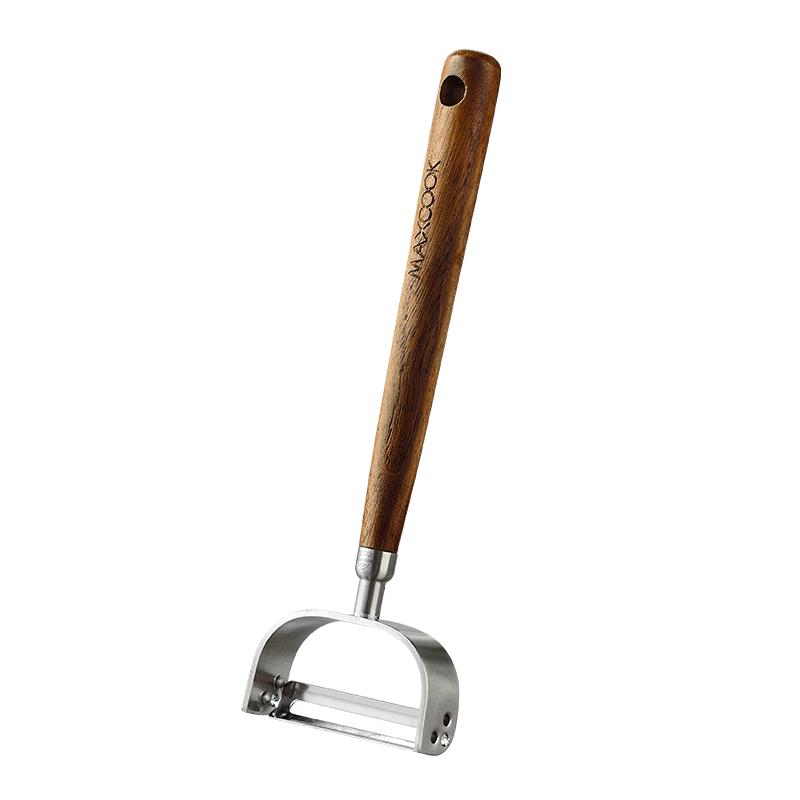 MAXCOOK Stainless Steel Walnut Handle Peeler