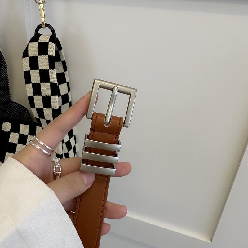 

New Retro, Niche and Versatile Belt, Student Korean-style Decorative Jeans with A Simple Ladies Belt, School Style 105cm