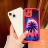 For iPhone 16 15 Pro Max Redmi Note 13 12 11 Pro Samsung S23 FE S24 Plus S24 Ultra A52 A72 A54 Cartoon Coconut Tree Full Lens Protect Soft Phone Case