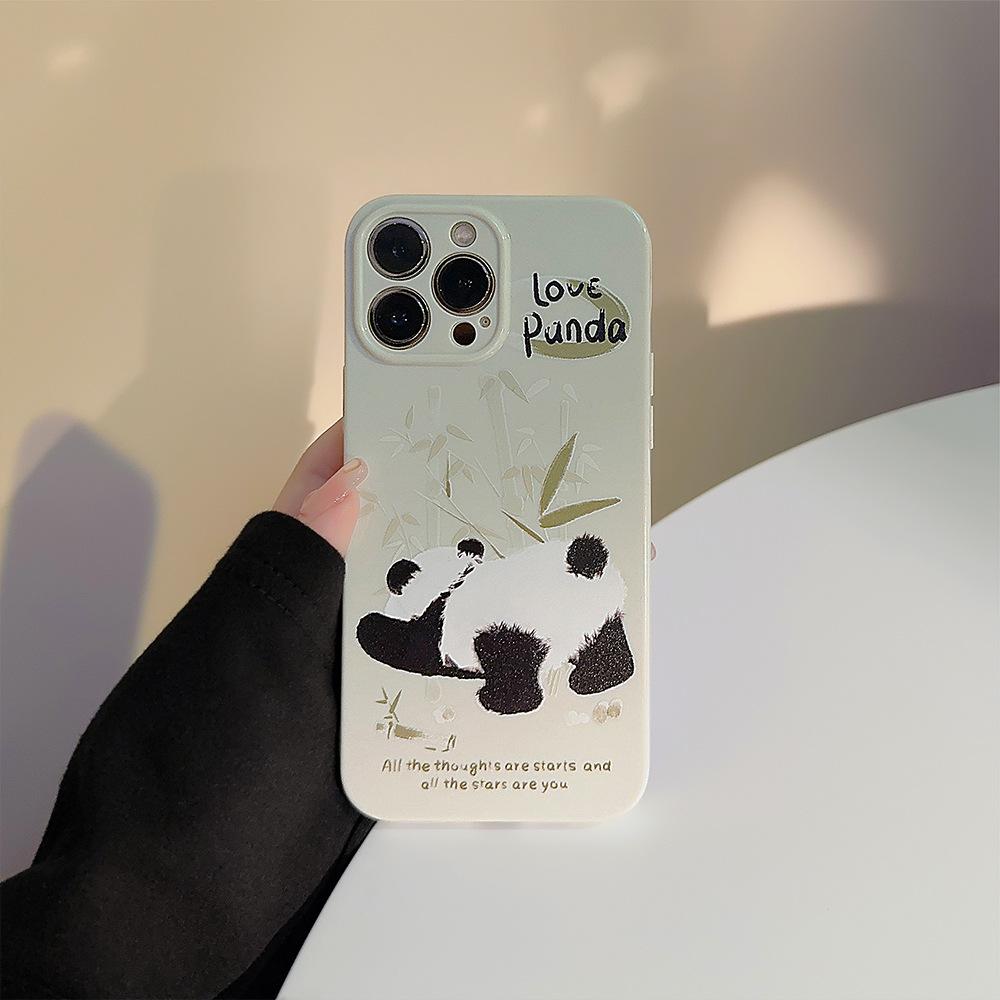 Panda for IPhone16 for Apple Phone Case 17 Italy 14pro Silicone 12 for 15pro Max Guochao 13