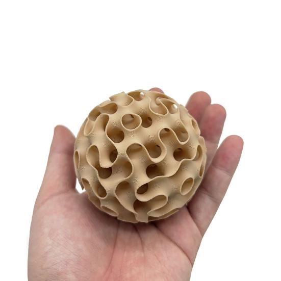 Aquarium Decoration Accessories 3D Print Shrimp Hideout, Sphere Hollow Fish Breeding Cave, Hiding Spot Tank Shelter Ornament for Shrimp, Small